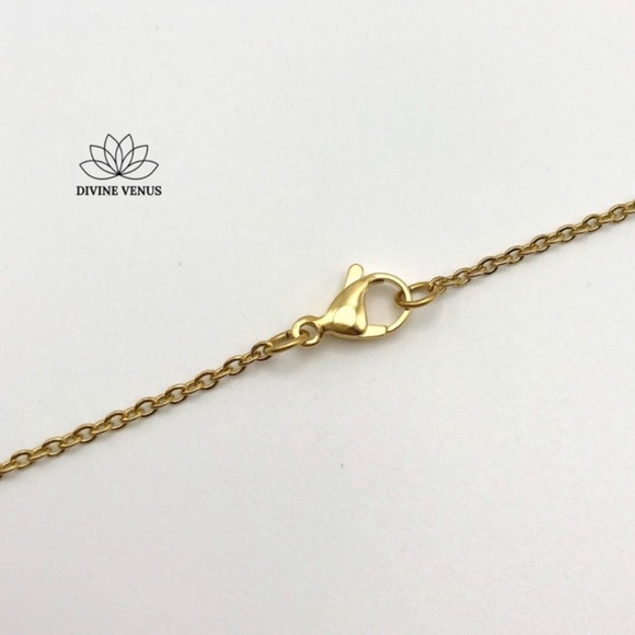 Druzy Agate Necklace | Stainless Steel Chain - Picture 10 of 10